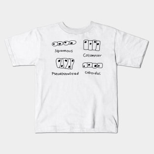 Scribble Epithelial Cells Black Kids T-Shirt